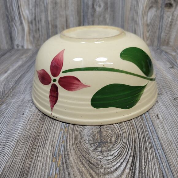 Vintage Watt Pottery Starflower Bowl #7 - Picture 2 of 6